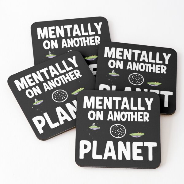Item preview, Mentally on Another Planet – Funny Relatable Aesthetic Quote Design designed and sold by gavinroyal.