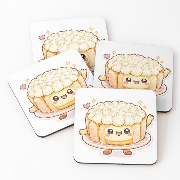 Item preview, Cute Kawaii Cake Character – Sweet Dessert Sticker designed and sold by candygirl8.
