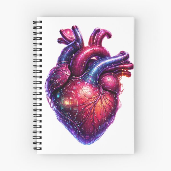 Item preview, Cyberpunk Mechanical Heart Art - Futuristic Bio-Organ Design designed and sold by Marvels Inspired Art.