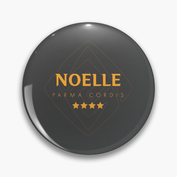 Item preview, Genshin Noelle Nameplate designed and sold by NeonSunsetMedia.