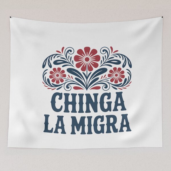Item preview, Chinga la Migra Flowers designed and sold by ketkacreations.