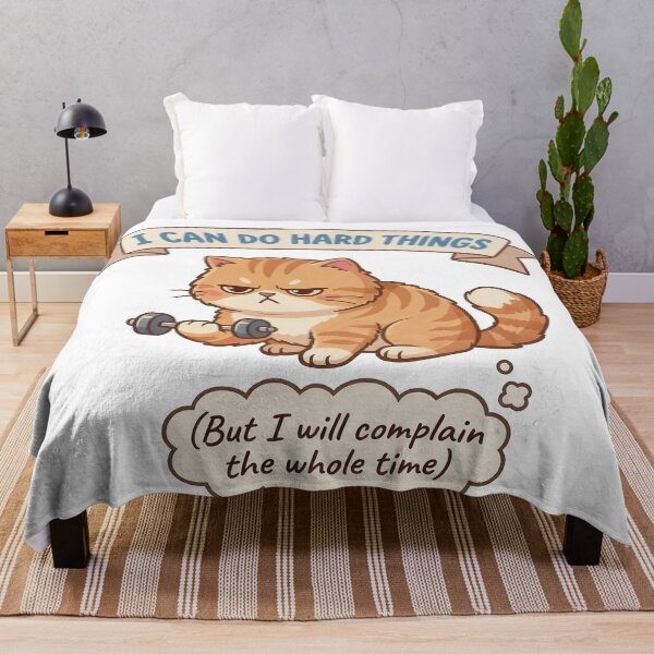 Item preview, Funny Sarcastic Cat T-Shirt - I Can Do Hard Things But I Will Complain - Relatable Work Humor Gift designed and sold by alexandersr92.