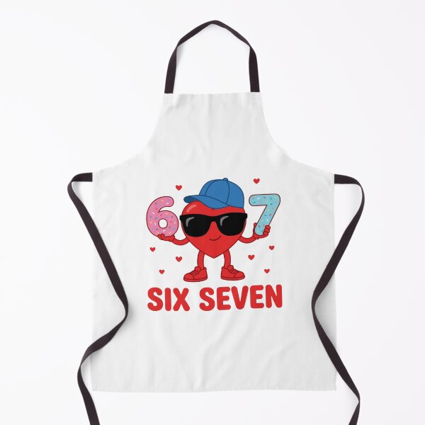 Item preview, Funny Six Seven 6 7 Heart Valentine Meme Design designed and sold by AnimaThread.