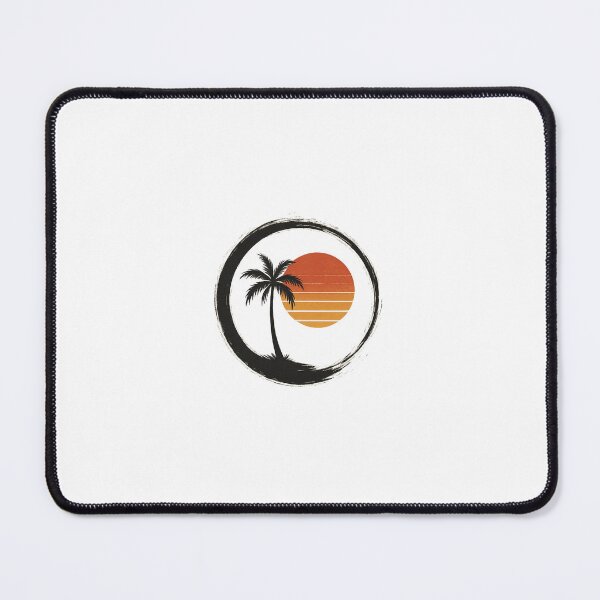 Item preview, Zen Palm Sunset Brush Circle designed and sold by Le Grand Requin.