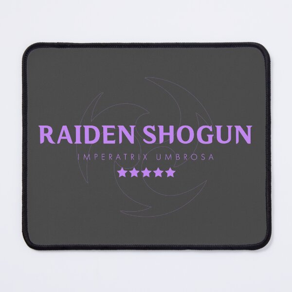Item preview, Genshin Raiden Shogun Nameplate designed and sold by NeonSunsetMedia.