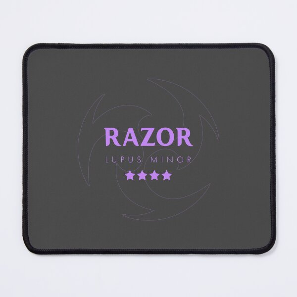 Item preview, Genshin Razor Nameplate designed and sold by NeonSunsetMedia.