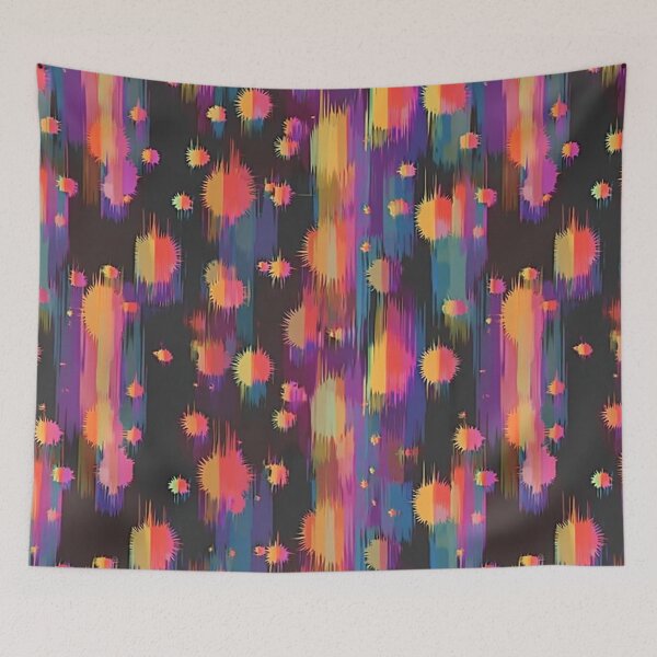 Item preview, Neon color black dust pattern 4th designed and sold by JeniSeny.