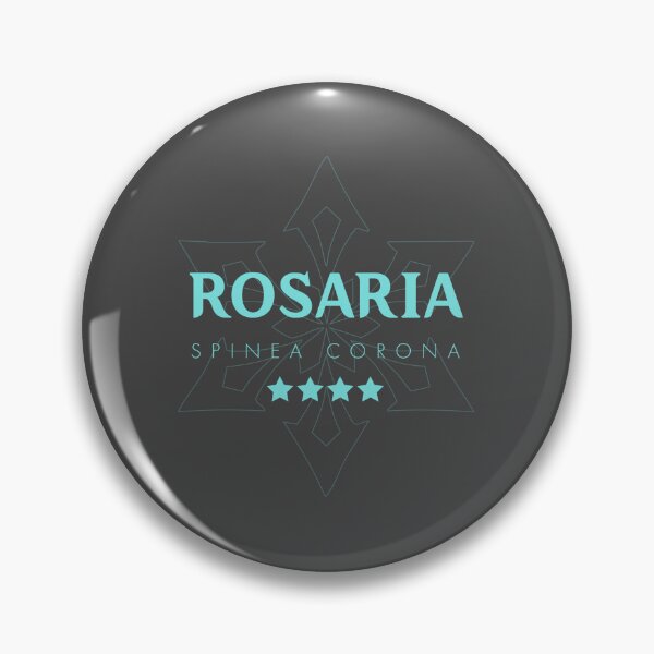 Item preview, Genshin Rosaria Nameplate designed and sold by NeonSunsetMedia.