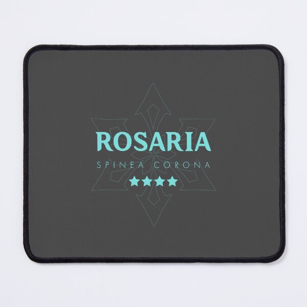 Item preview, Genshin Rosaria Nameplate designed and sold by NeonSunsetMedia.