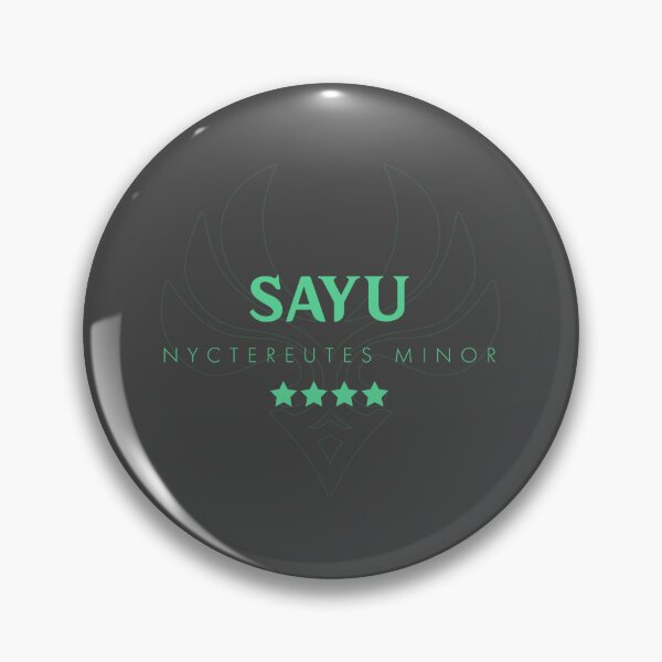 Item preview, Genshin Sayu Nameplate designed and sold by NeonSunsetMedia.
