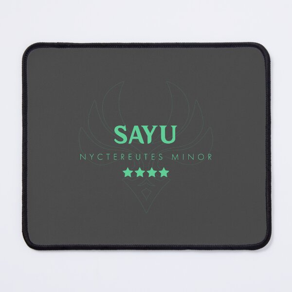 Item preview, Genshin Sayu Nameplate designed and sold by NeonSunsetMedia.
