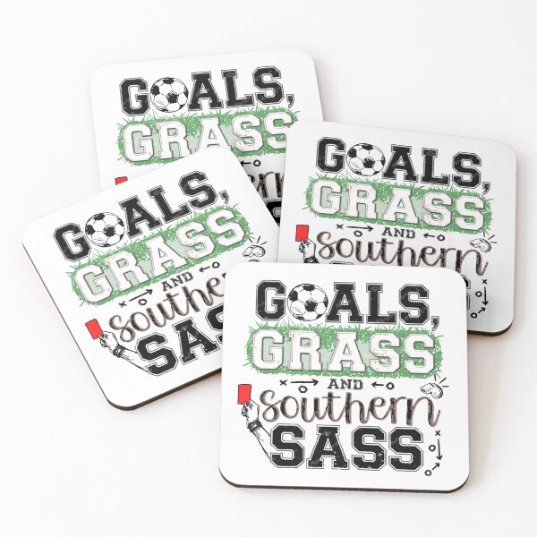 Item preview, Goals Grass and Southern Sass - Vintage Soccer Fan Southern Pride Graphic designed and sold by CulDeSacCreate.