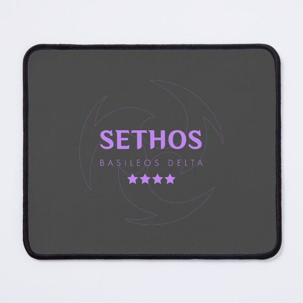 Item preview, Genshin Sethos Nameplate designed and sold by NeonSunsetMedia.