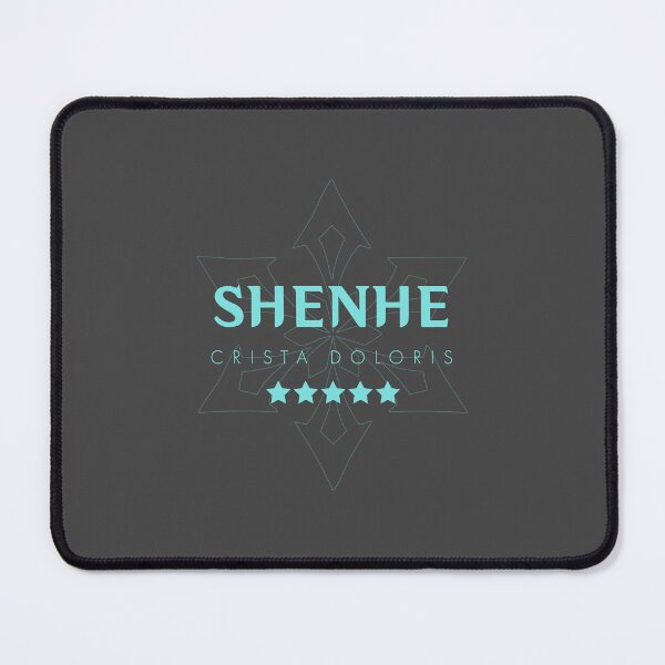Item preview, Genshin Shenhe Nameplate designed and sold by NeonSunsetMedia.