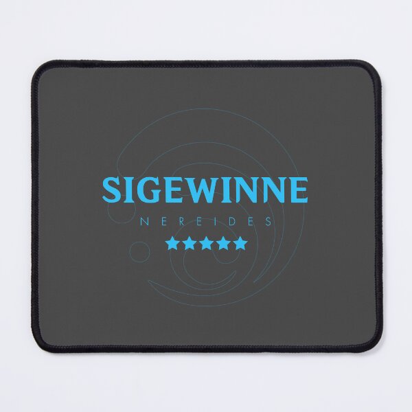 Item preview, Genshin Sigewinne Nameplate designed and sold by NeonSunsetMedia.
