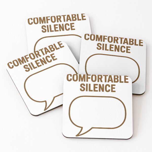 Item preview, Comfortable Silence – Minimal Empty Speech Bubble Design designed and sold by VibeNationArt.