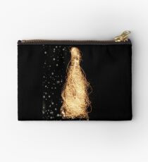 Champagne Bottle With Sparklers Studio Pouch