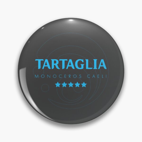 Item preview, Genshin Tartaglia Nameplate designed and sold by NeonSunsetMedia.