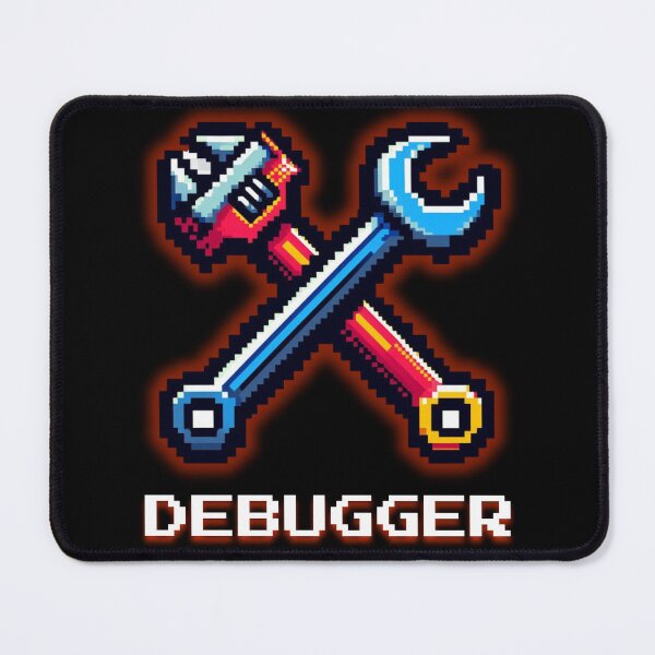 Item preview, Debugger - Retro Pixel Art Mechanic Tool & Gaming Humor designed and sold by JonyDG.