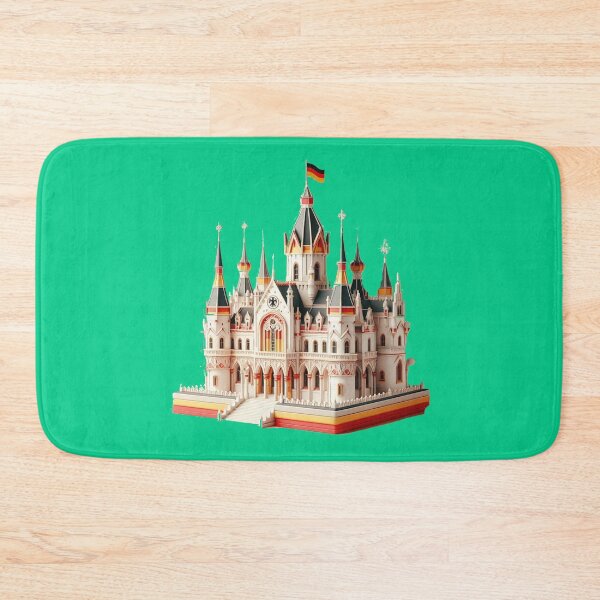 Item preview, 3D Castle Label – Germany Flag Minimal Art ,  designed and sold by PaintMeWorld.