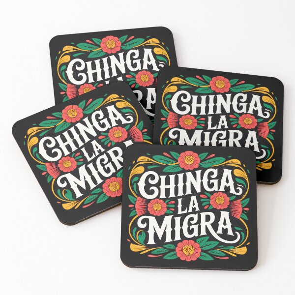 Item preview, Chinga la Migra Flowers designed and sold by ketkacreations.