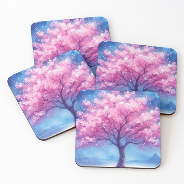 Item preview, Magic pink tree under the moon designed and sold by miamoonedits.