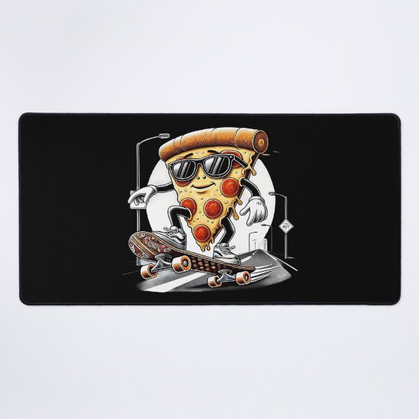 Item preview, Cool Skateboarding Pizza Slice Cartoon Street Style Design. designed and sold by The-T-In-Retro.