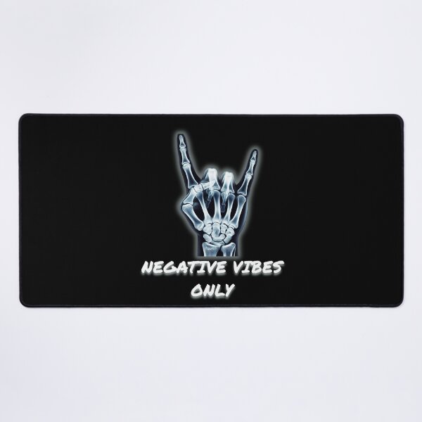 Item preview, Negative Vibes Only - Skeleton Rock Hand X-Ray designed and sold by JonyDG.