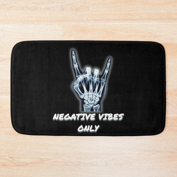Item preview, Negative Vibes Only - Skeleton Rock Hand X-Ray designed and sold by JonyDG.