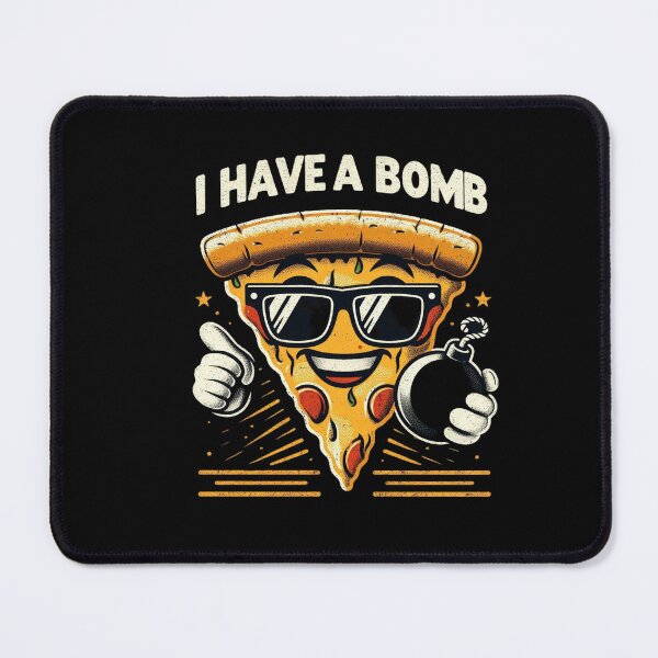 Item preview, I Have a Bomb Pizza Retro Vintage Cool Cartoon Graphic designed and sold by Zoo-Moo.