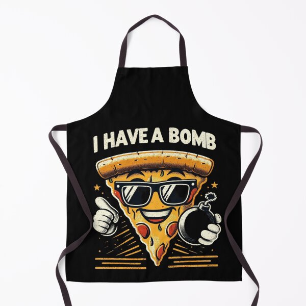 Item preview, I Have a Bomb Pizza Retro Vintage Cool Cartoon Graphic designed and sold by Zoo-Moo.
