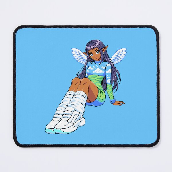 Item preview, Aeria - Frutiger Aero y2k Sneaker Angel Fairy - BYT Pixel Pixie designed and sold by yearningviolet.