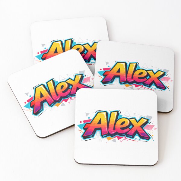 Item preview, Alex name logo in colorful street art graffiti style designed and sold by SparkleVibes.