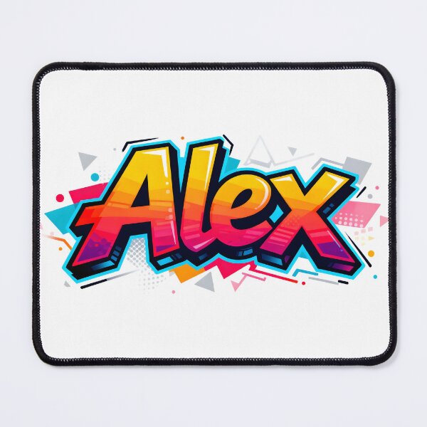 Item preview, Alex name logo in colorful street art graffiti style designed and sold by SparkleVibes.