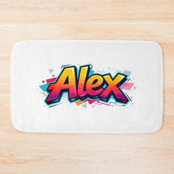 Item preview, Alex name logo in colorful street art graffiti style designed and sold by SparkleVibes.
