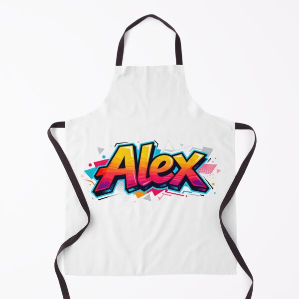 Item preview, Alex name logo in colorful street art graffiti style designed and sold by SparkleVibes.