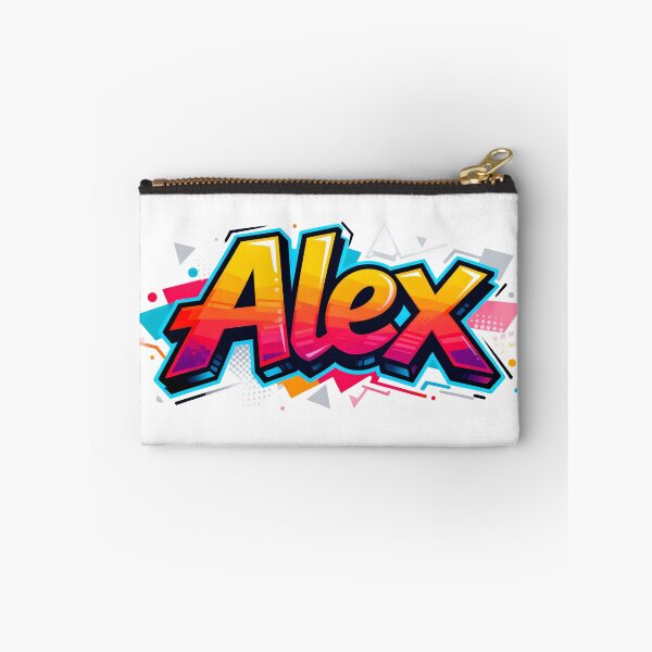 Item preview, Alex name logo in colorful street art graffiti style designed and sold by SparkleVibes.