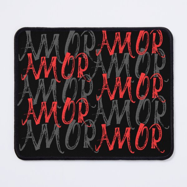 Item preview, AMOR Typography Valentine Design – Modern Love Aesthetic Pink Purple Text Art designed and sold by 9morethan9®.