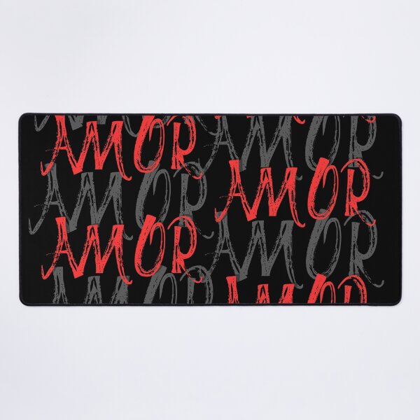 Item preview, AMOR Typography Valentine Design – Modern Love Aesthetic Pink Purple Text Art designed and sold by 9morethan9®.
