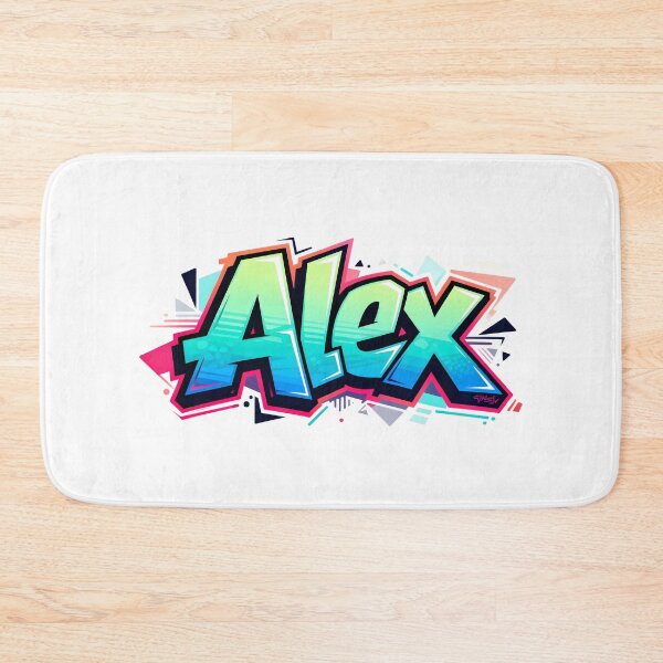 Item preview, Alex name logo in colorful street art graffiti style designed and sold by SparkleVibes.