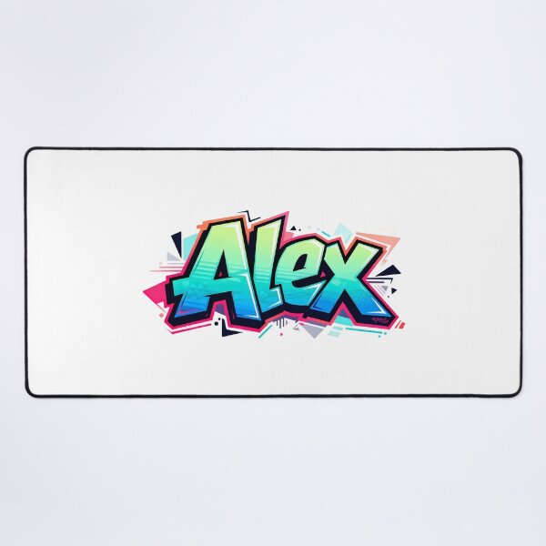 Item preview, Alex name logo in colorful street art graffiti style designed and sold by SparkleVibes.