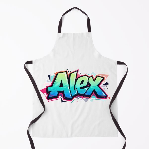 Item preview, Alex name logo in colorful street art graffiti style designed and sold by SparkleVibes.