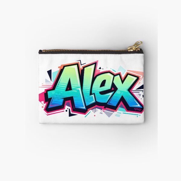 Item preview, Alex name logo in colorful street art graffiti style designed and sold by SparkleVibes.