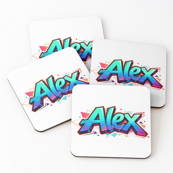Item preview, Alex name logo in colorful street art graffiti style designed and sold by SparkleVibes.