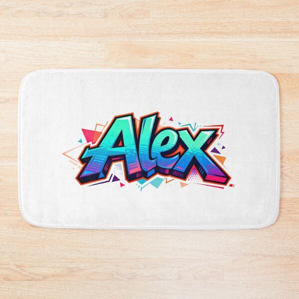 Item preview, Alex name logo in colorful street art graffiti style designed and sold by SparkleVibes.