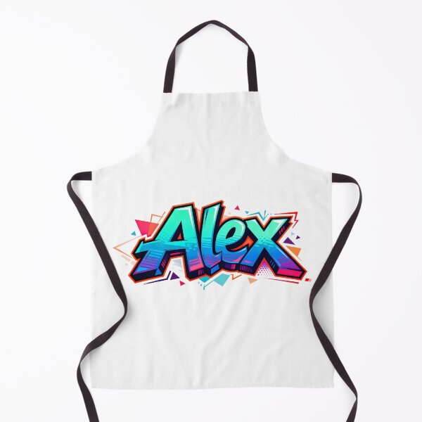 Item preview, Alex name logo in colorful street art graffiti style designed and sold by SparkleVibes.