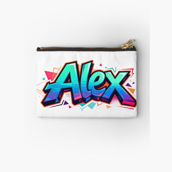 Item preview, Alex name logo in colorful street art graffiti style designed and sold by SparkleVibes.