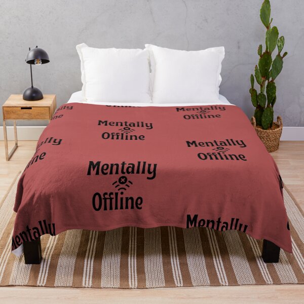 Item preview, Mentally Offline Sticker – Funny Introvert Mental Break Quote designed and sold by GOTCHO1.