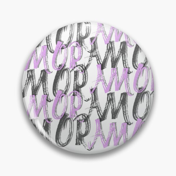 Item preview, AMOR Typography Valentine Design – Modern Love Aesthetic Pink Purple Text Art designed and sold by 9morethan9®.