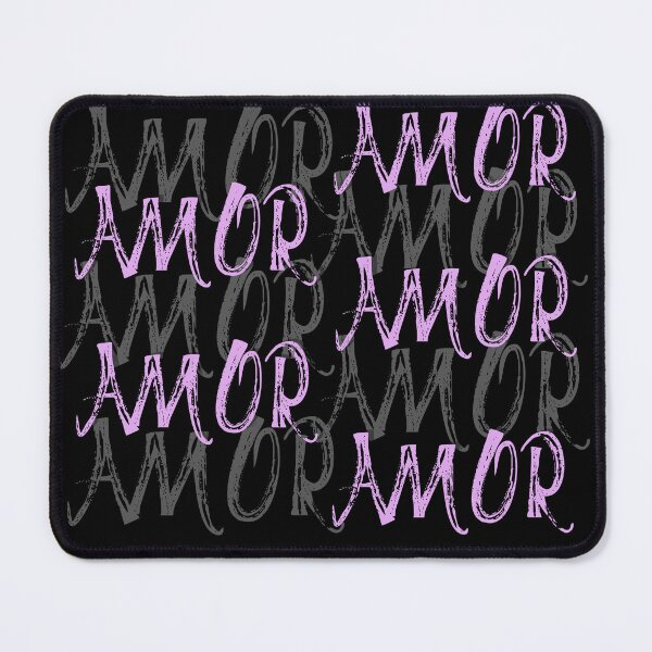 Item preview, AMOR Typography Valentine Design – Modern Love Aesthetic Pink Purple Text Art designed and sold by 9morethan9®.
